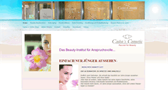 Desktop Screenshot of cashas-cosmetic.de